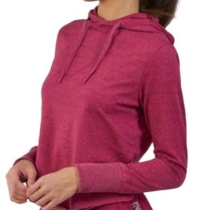 Gymshark cross back hoodie beet marl